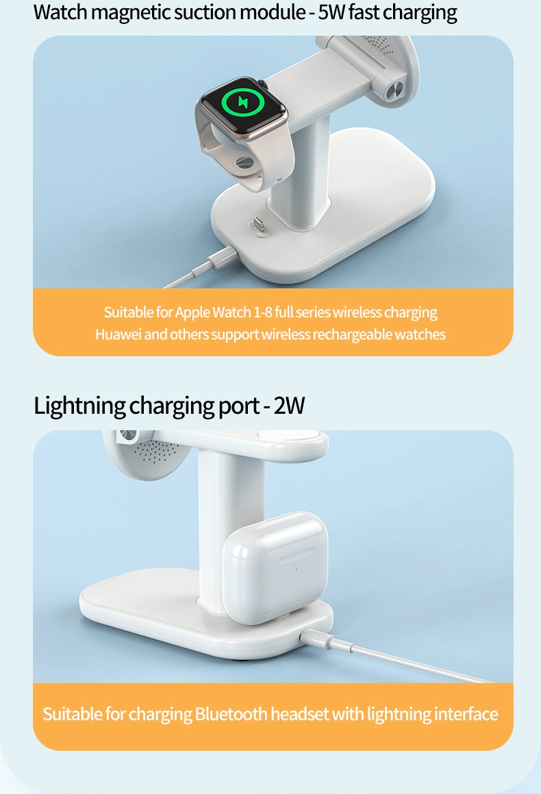 Unique Design Desktop Fast Charging 3 in 1 Magnetic Wireless Charger