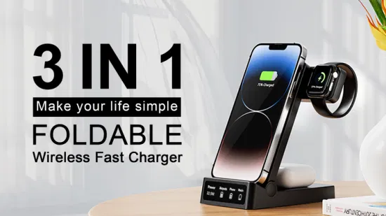 2023 Neuerscheinung für Apple Watch Phone Holder 3 in 1 Fast Wireless Charger