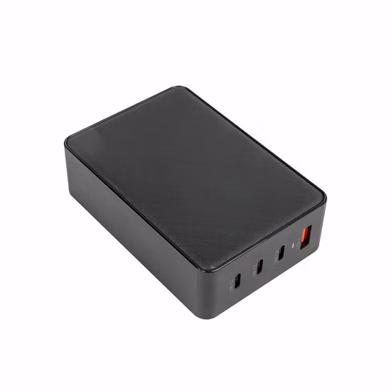 4 Anschlüsse (3C-Anschlüsse, 1A-Anschluss) 130-W-Desktop-GaN-Ladegerät